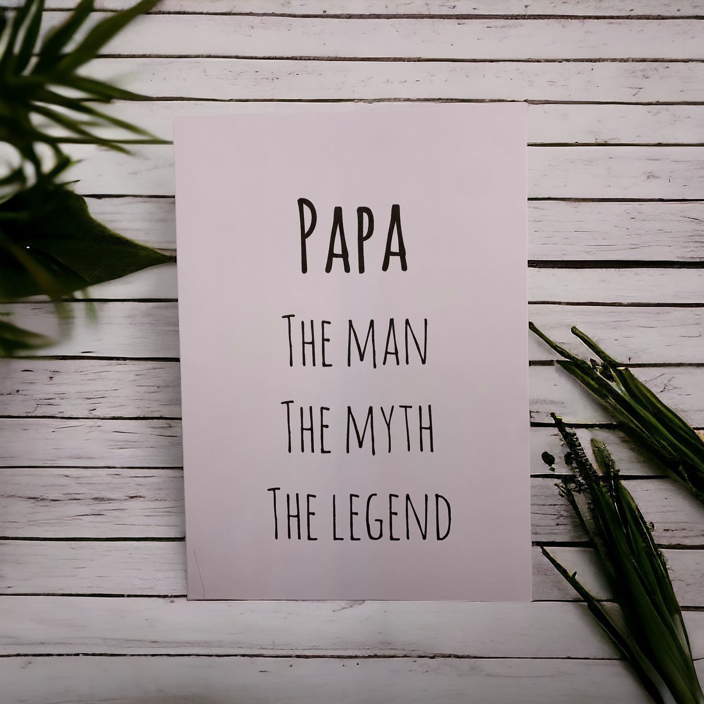 Papa The Man The Myth The Legend Card
